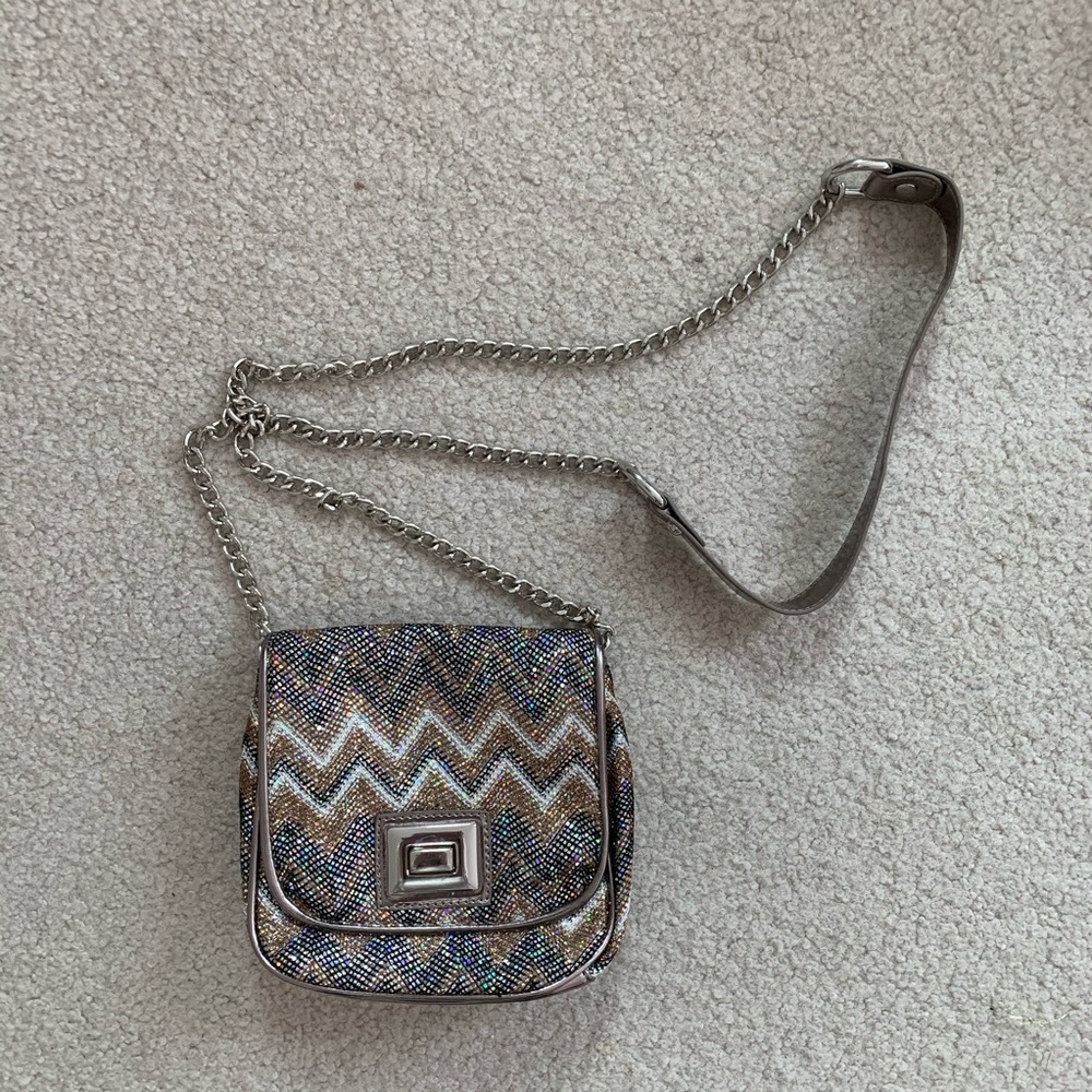 Aldo Sparkle Chevron Purse